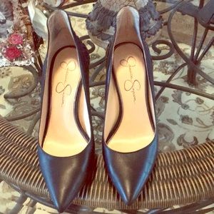 Jessica Simpson leather heels